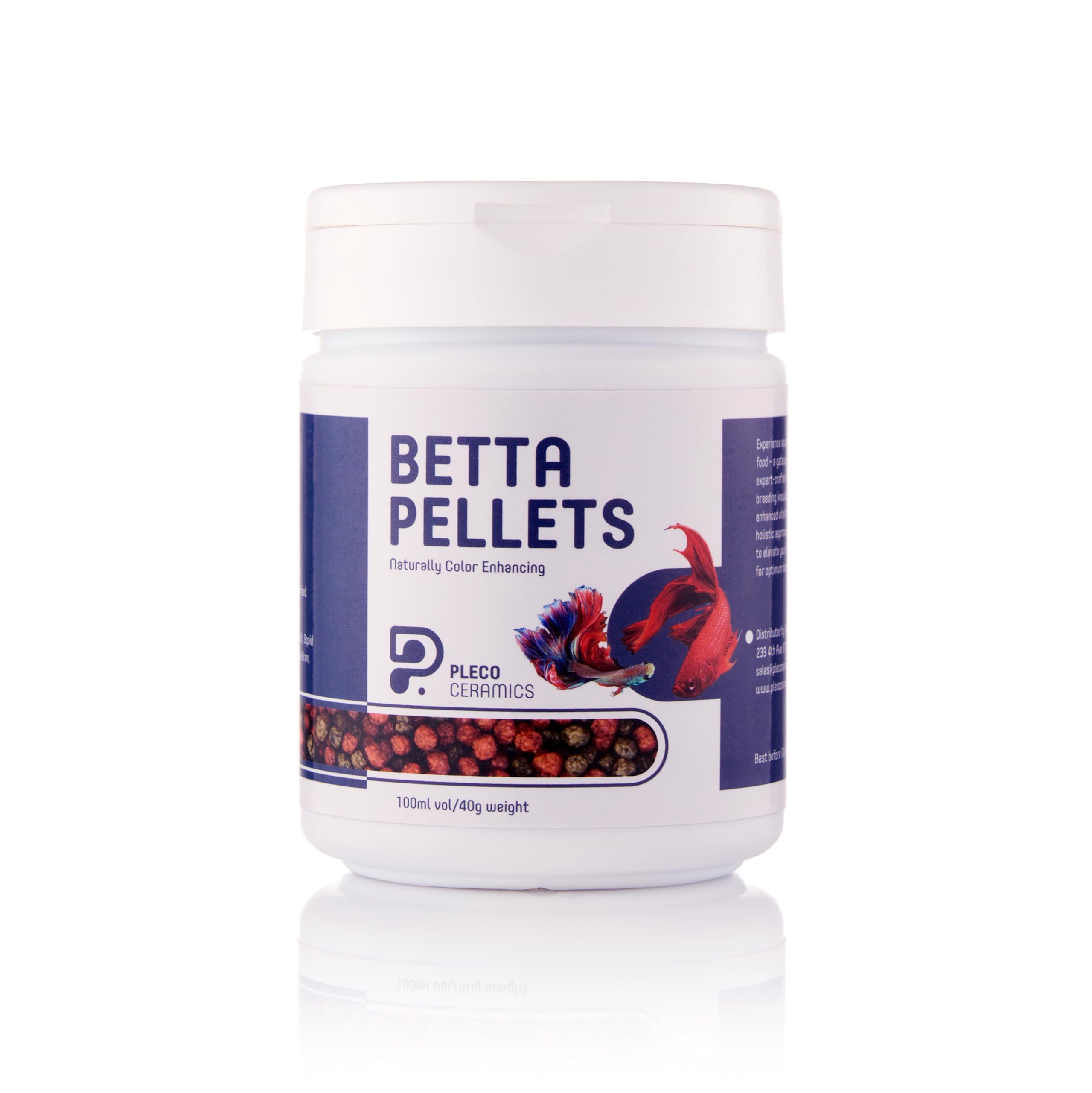 Betta Fish Pellets - Complete Nutrition Plus Color Boost (40 gr)