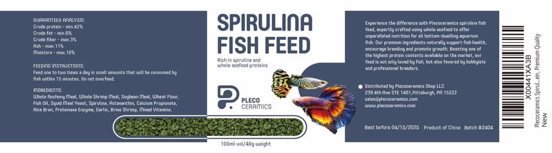 Spirulina Granules - Slow Sinking (40g)