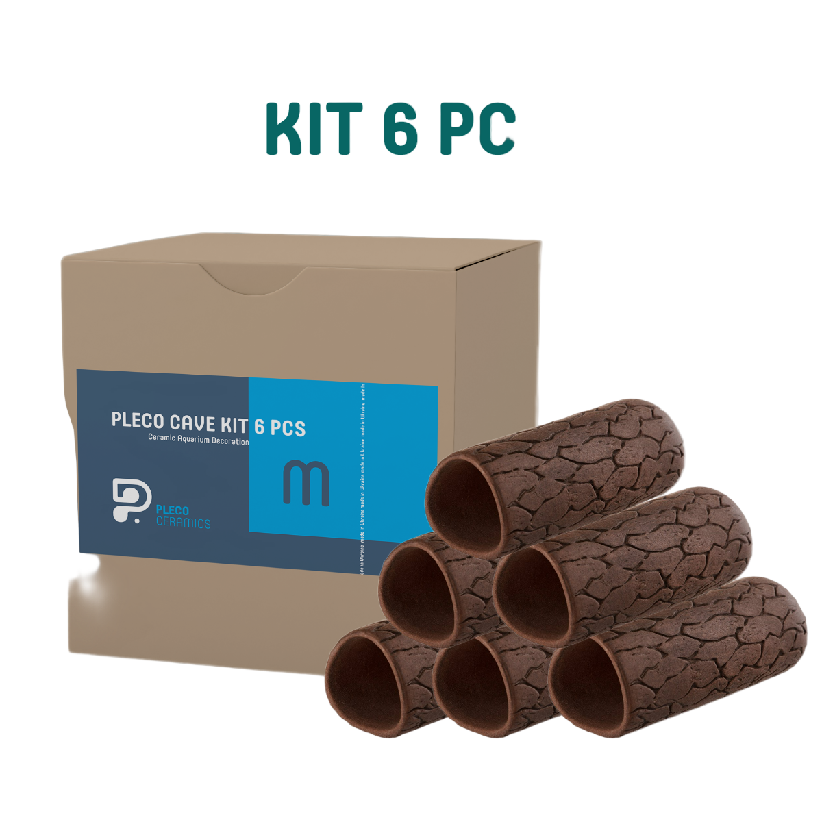 Pleco Cave 6x Set - Original (Medium)