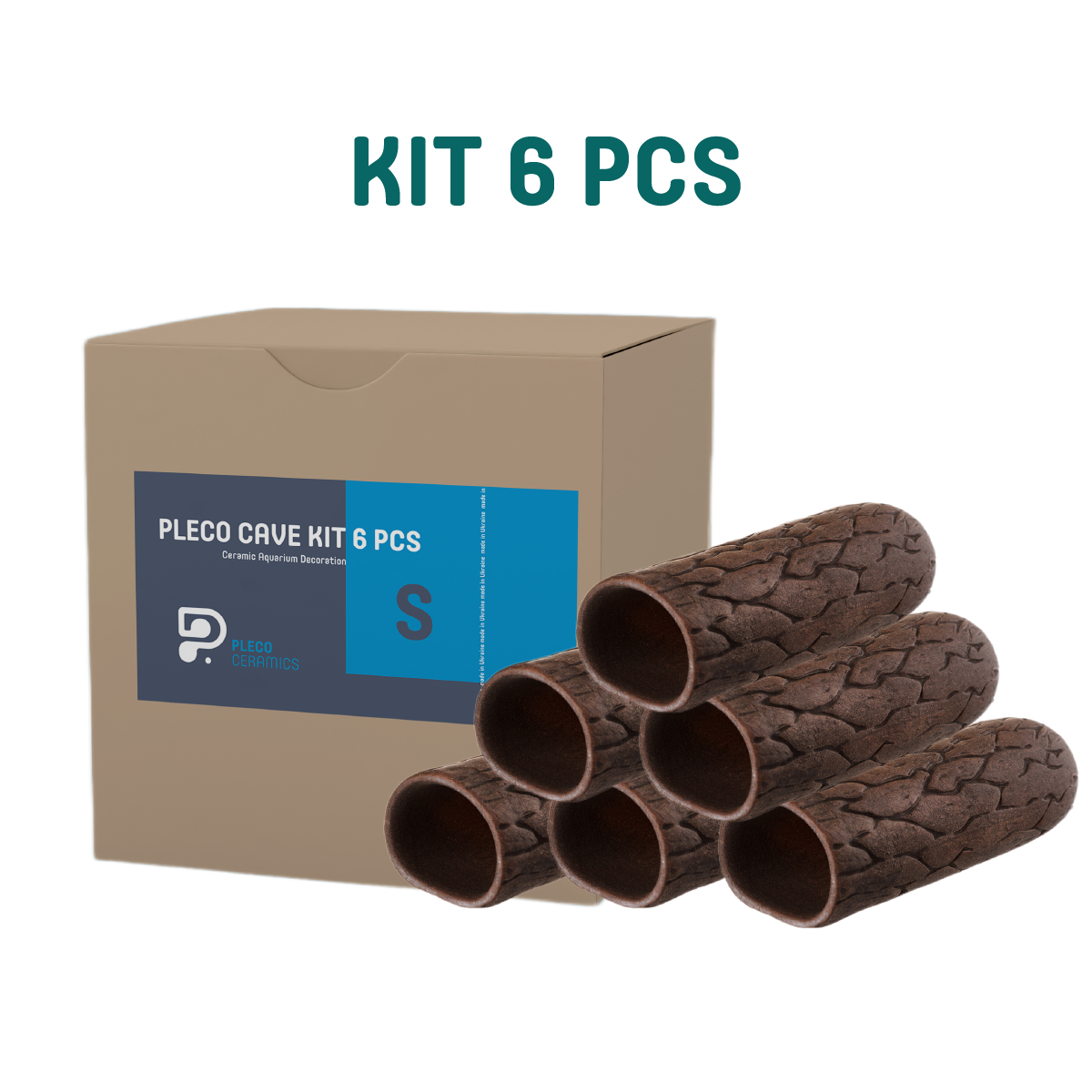 Pleco Cave Kit S size caves 6 pcs